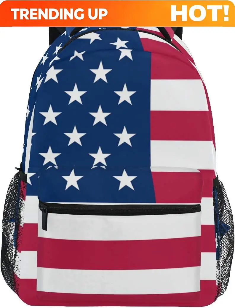 Women Bags Usa - カスタムバッグ USA国旗バッグ メンズ レディース バックパック ファッション