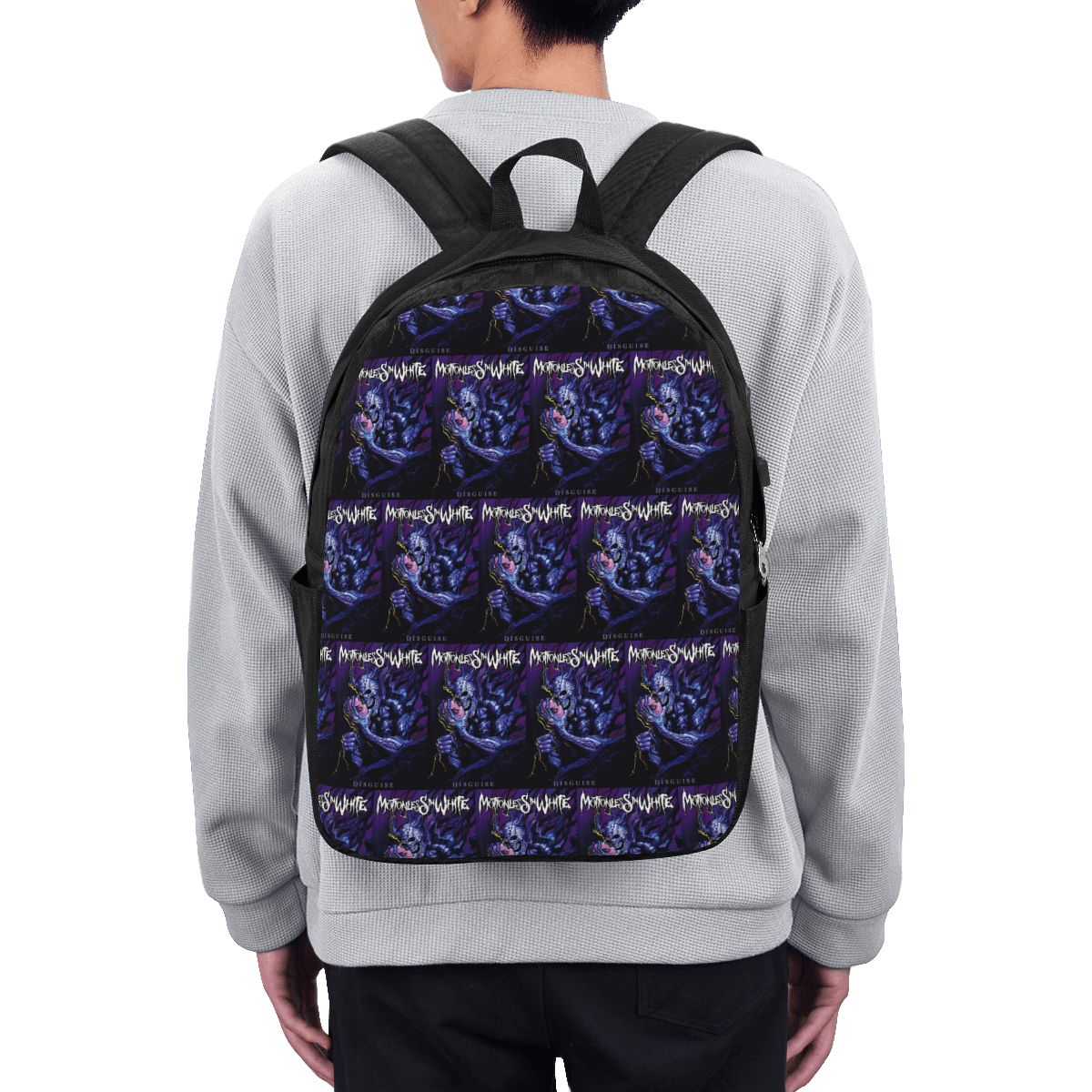 Womens Backpack - Motionless In White バックパック トラベルノートブックバッグ コンピュータ