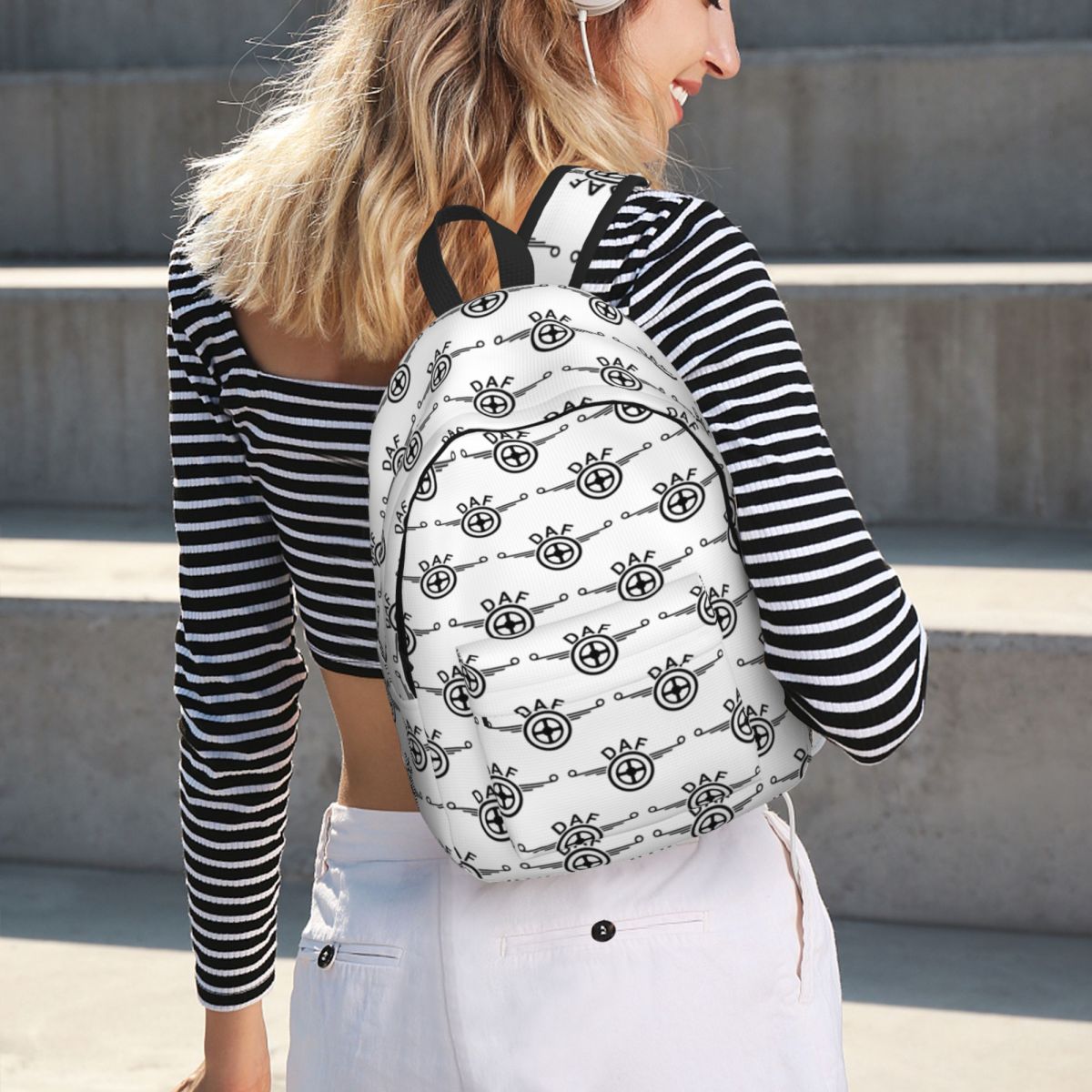 Women Bags Vector - ダフトラックロゴベクターデザインバックパックホットセールデイパック大容量男の子女の子ブックバッグスクールバッグショルダーバッグ男性女性用