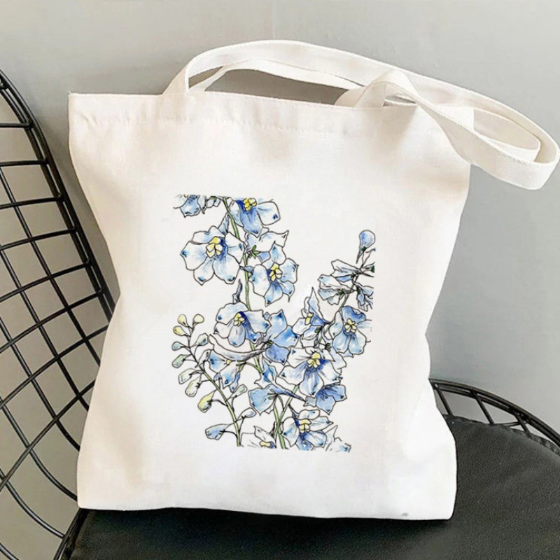 Women'S Bags Very - フレッシュスタイル花柄トートバッグキャンバスショッピングバッグ女性用春日常使用軽量ショルダーバッグ非常に美しいファッション