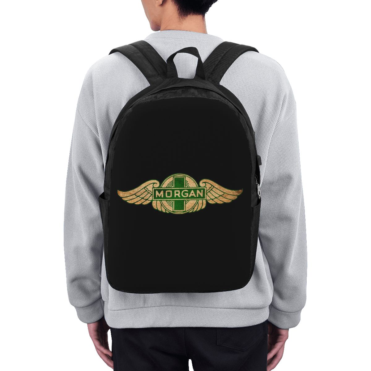 Womens Backpack - モーガンモーターカーカンパニー バックパック トラベルノートブックバッグ コンピューター 大学生 スクールバッグ
