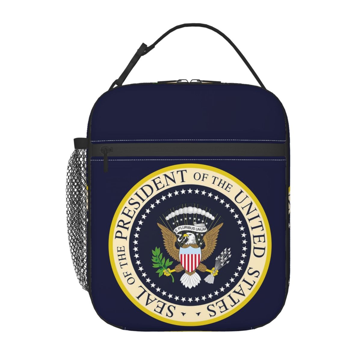 Women Bags Usa - 米国大統領のシール付き断熱ランチバッグ 女性用 子供用 ポータブルフードボックス 保温ランチボックストートバッグ
