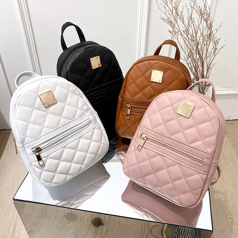 Mini Backpack Women - 刺繍入りバックパック 2021 レディースバッグ 韓国版 ガールズバックパック、ワンピース ドロップシッピング