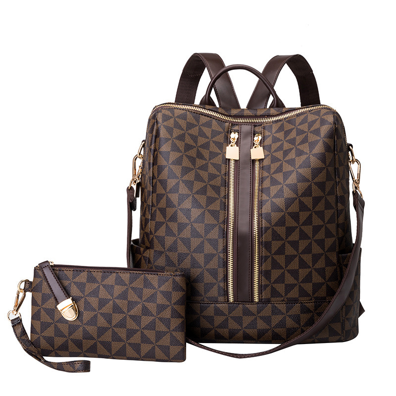 Mini Backpack Women - バックパックとハンドバッグの2点セット、女性用、防水ダブルショルダークロスボディバッグ、女性用トラベルセンドコ