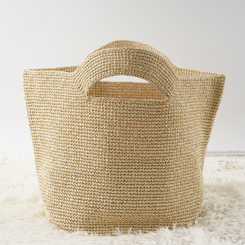 2026年手作り高級ラフィアストロー女性用ハンドバッグ新作フ - Women'S Raffia Bags のレビューと価格