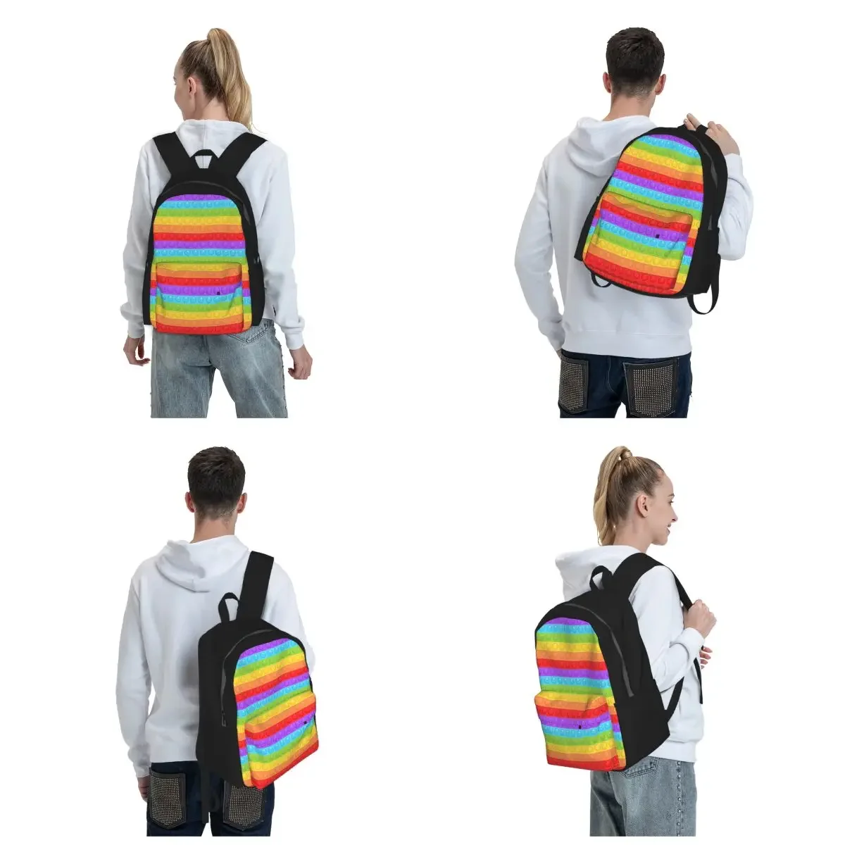 プレミアムベクターポップイットシームレスパターンバックパック - Women Bags Vector のレビューと価格