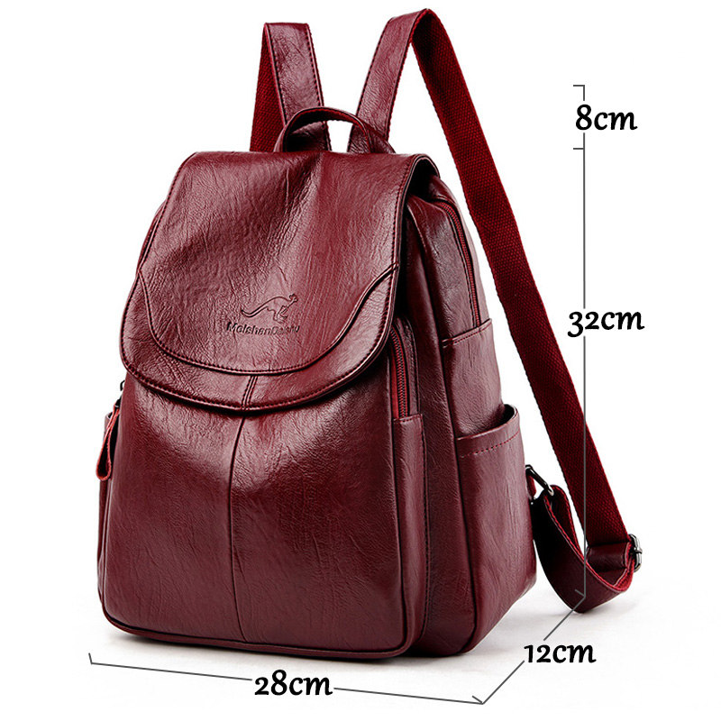 ヴィンテージ風ソフトレザーバックパック 女性用 9色展開 カ - Mini Backpack Women のレビューと価格