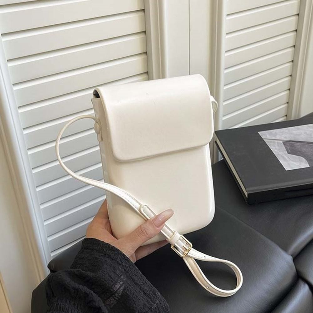 PU レザーフラップクロスボディバッグシンプルな固体大容量女 - Women Bags And Purses のレビューと価格