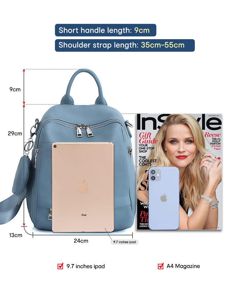 Zency レディース 本革バックパック 高品質スクールバッ - Mini Backpack Women のレビューと価格