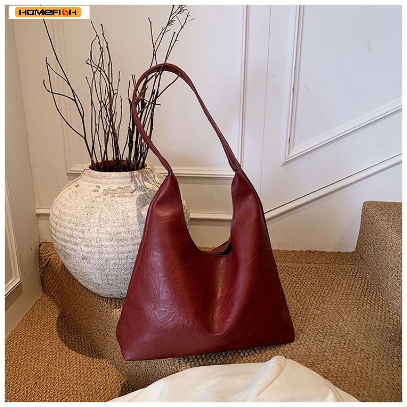レトロシンプルな大型レディーストートショルダーバッグ 202 - Women'S Vegan Bags のレビューと価格