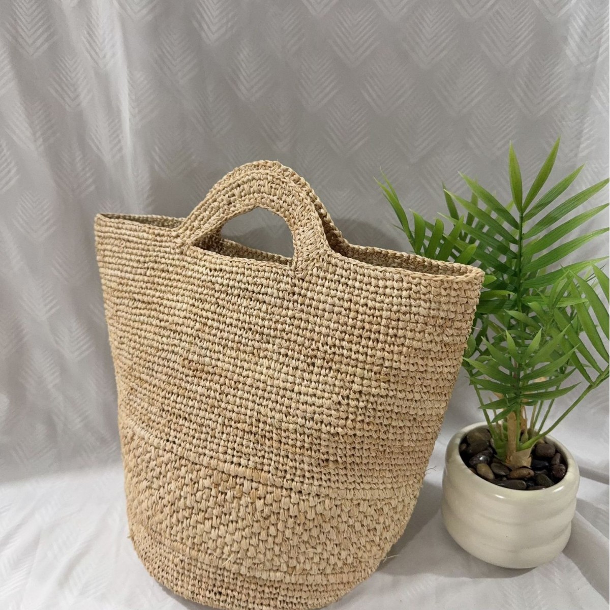 ボヘミアンラフィアストローバッグ手作り織りバケットバッグ女性 - Women'S Raffia Bags のレビューと価格