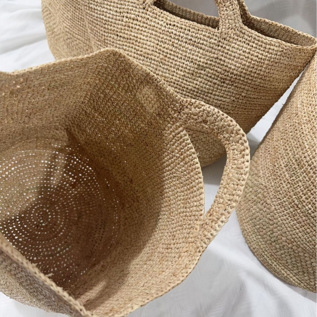 ボヘミアンラフィアストローバッグ手作り織りバケットバッグ女性 - Women'S Raffia Bags のレビューと価格