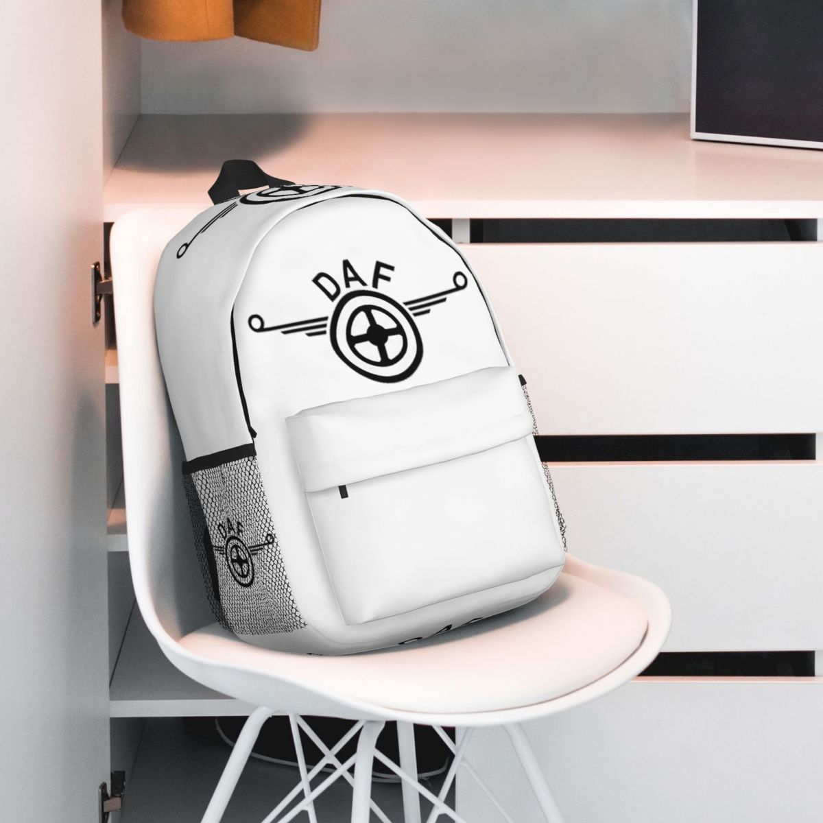 ダフトラックロゴベクターデザインバックパック、大容量デイパッ - Women Bags Vector のレビューと価格