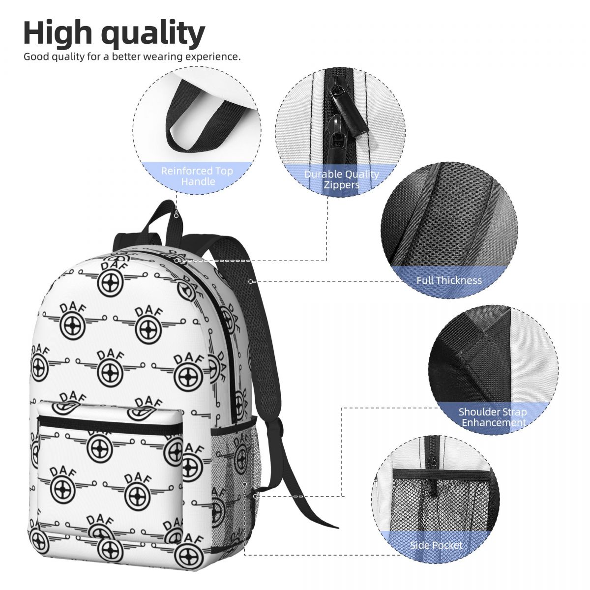 Daf トラックロゴベクターデザインバックパックデイパック大 - Women Bags Vector のレビューと価格