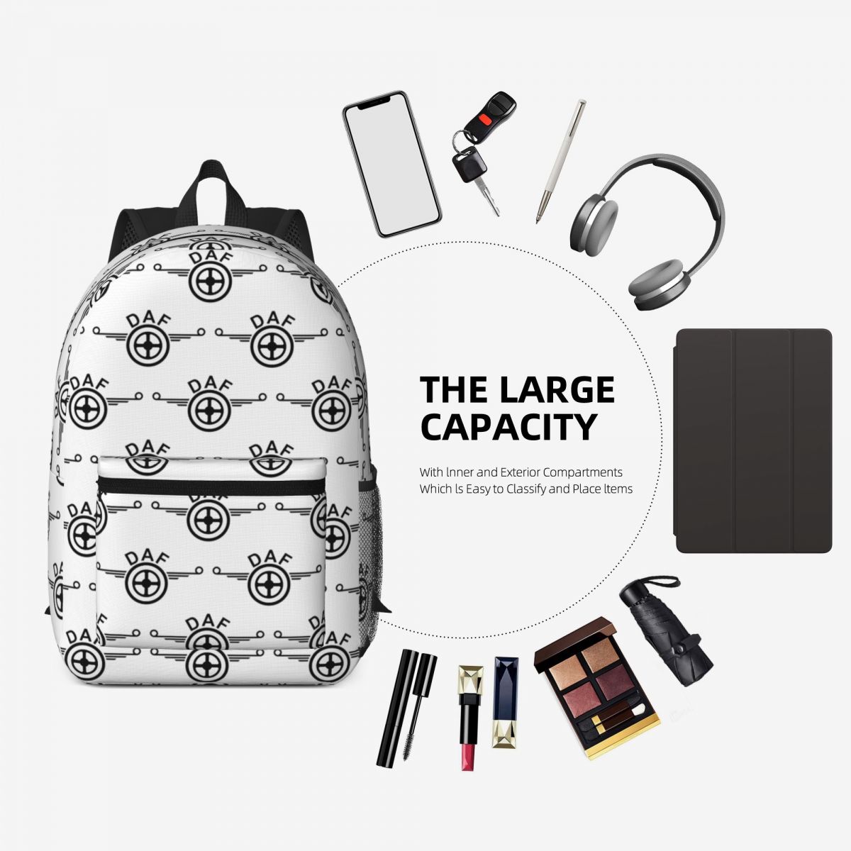 Daf トラックロゴベクターデザインバックパックデイパック大 - Women Bags Vector のレビューと価格