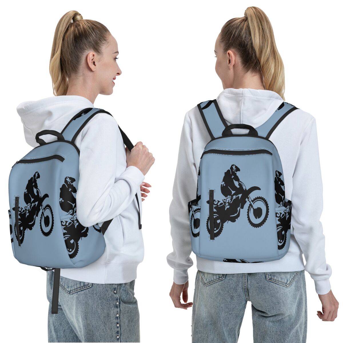 Moto X ダートバイク モノトーン ベクター アート バ - Women Bags Vector のレビューと価格