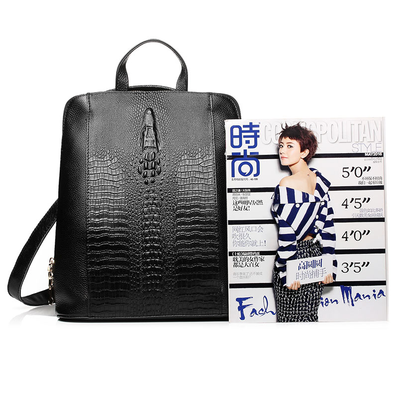 Zency-女性用本革リュックサック,クロコダイル柄の女性用 - Mini Backpack Women のレビューと価格