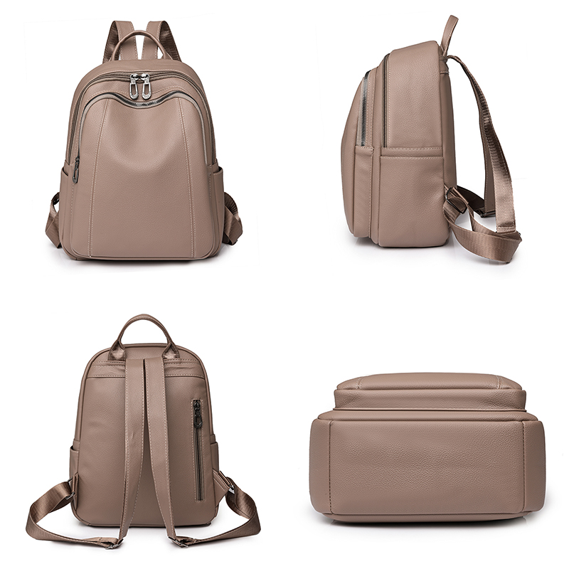 高品質の革のバックパック女性の大容量バックパック財布女性ヴィ - Mini Backpack Women のレビューと価格