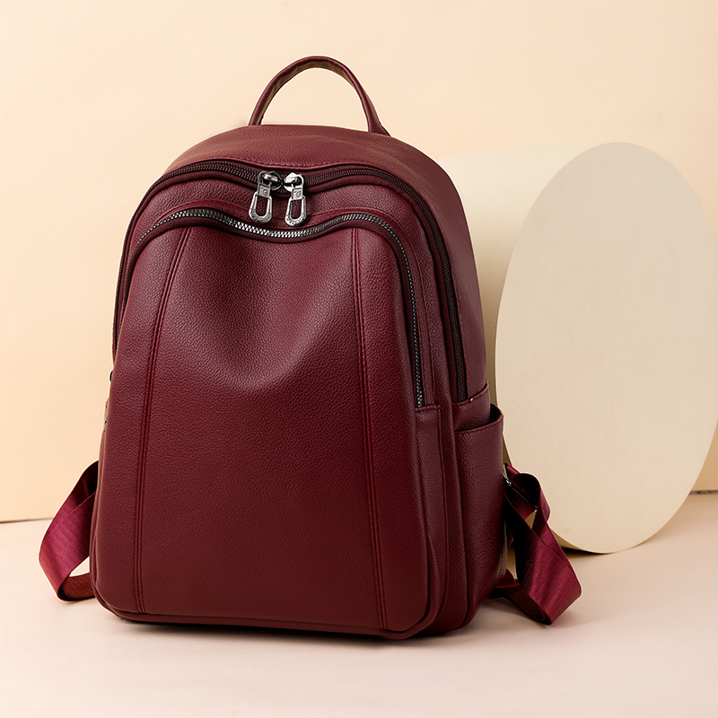 高品質の革のバックパック女性の大容量バックパック財布女性ヴィ - Mini Backpack Women のレビューと価格