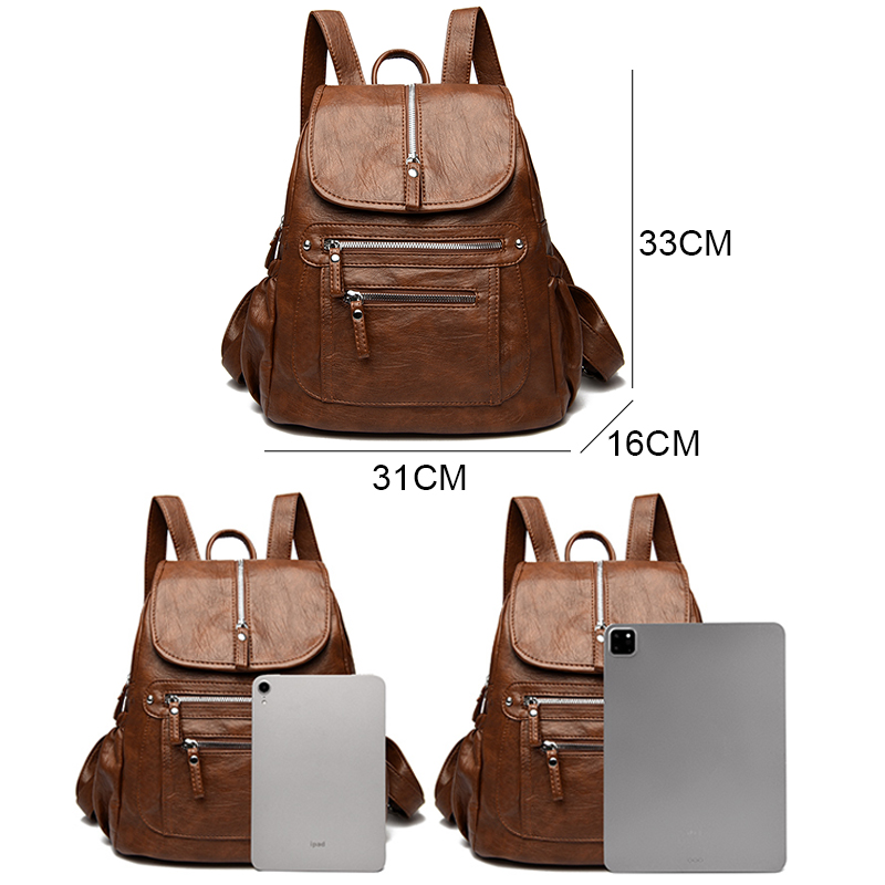 ファッショナブルな大容量盗難防止ショルダーバッグレディースバ - Mini Backpack Women のレビューと価格