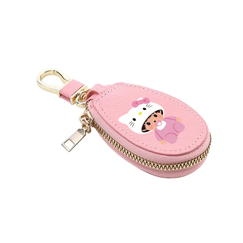 1 個モンチッチ革ジッパーキーウォレット女性ポケットキーホル - Women Bags And Purses のレビューと価格