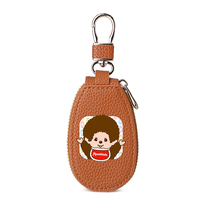 1 個モンチッチ革ジッパーキーウォレット女性ポケットキーホル - Women Bags And Purses のレビューと価格