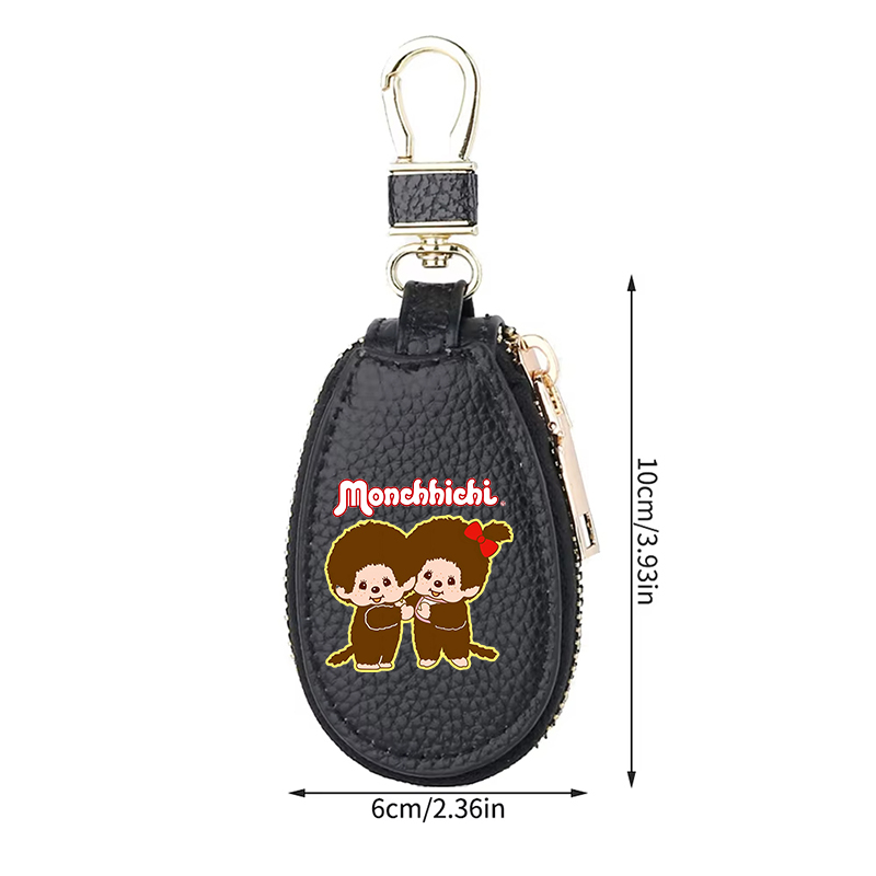 1 個モンチッチ革ジッパーキーウォレット女性ポケットキーホル - Women Bags And Purses のレビューと価格