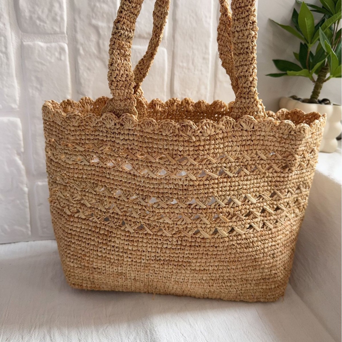 Sunmmer ラフィアストローバッグ 中空織りショルダーバ - Women'S Raffia Bags のレビューと価格