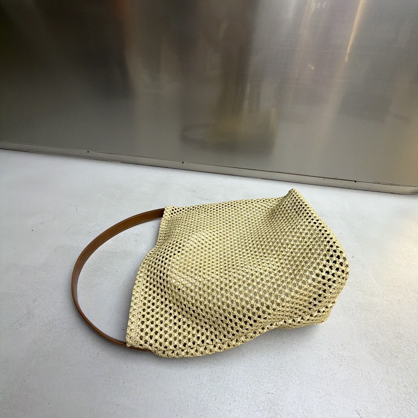 2026年新作コントラストカラーラフィア織りバッグ韓国ファッ - Women'S Raffia Bags のレビューと価格