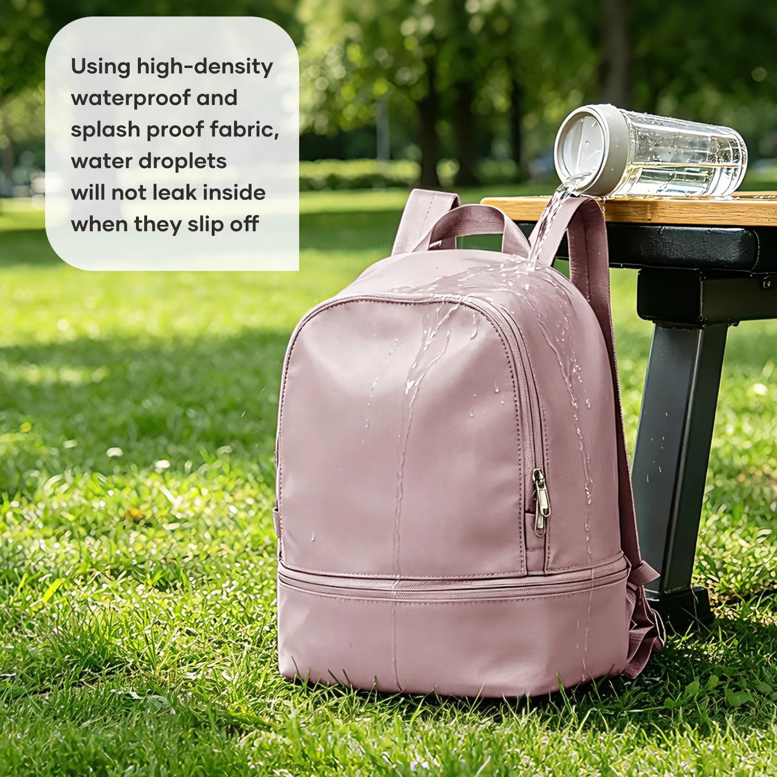 女性用バッグ、靴用コンパートメント付き小型スポーツバックパッ - Women Bags And Purses のレビューと価格