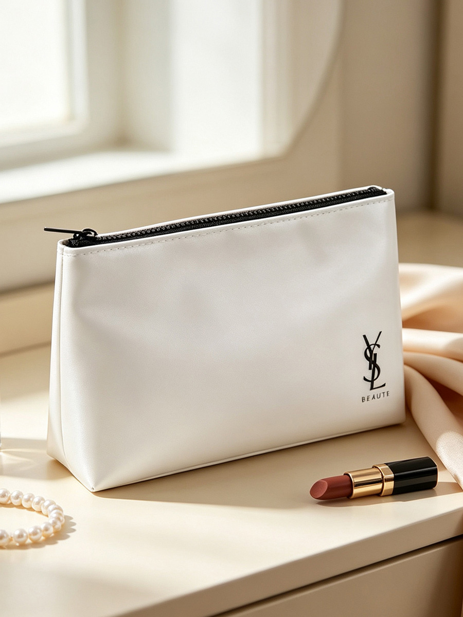 YSL ホワイトグロッシー ジッパーメイクアップバッグ DI - Women'S Ysl Bags Crossbody のレビューと価格