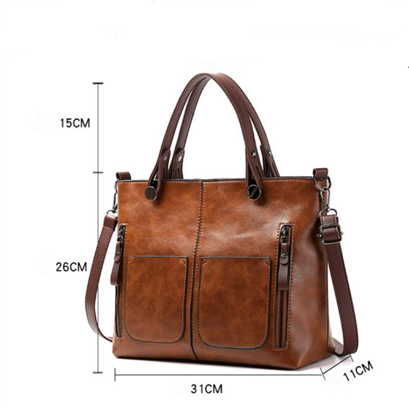 レトロレザーハンドバッグ ショルダーバッグ レディース ダブ - Women'S Vegan Bags のレビューと価格