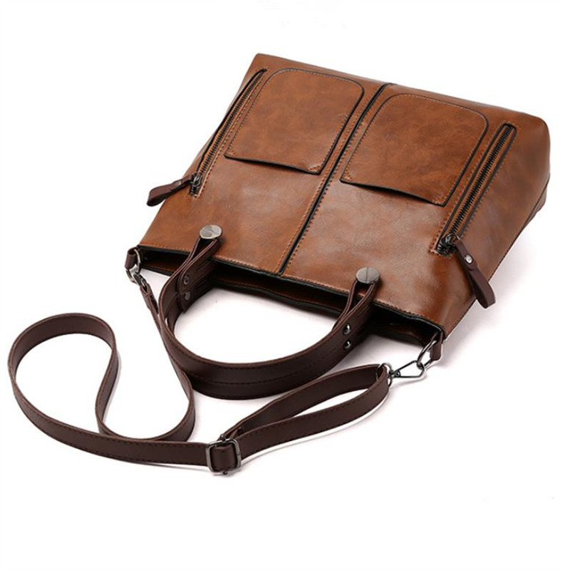 レトロレザーハンドバッグ ショルダーバッグ レディース ダブ - Women'S Vegan Bags のレビューと価格
