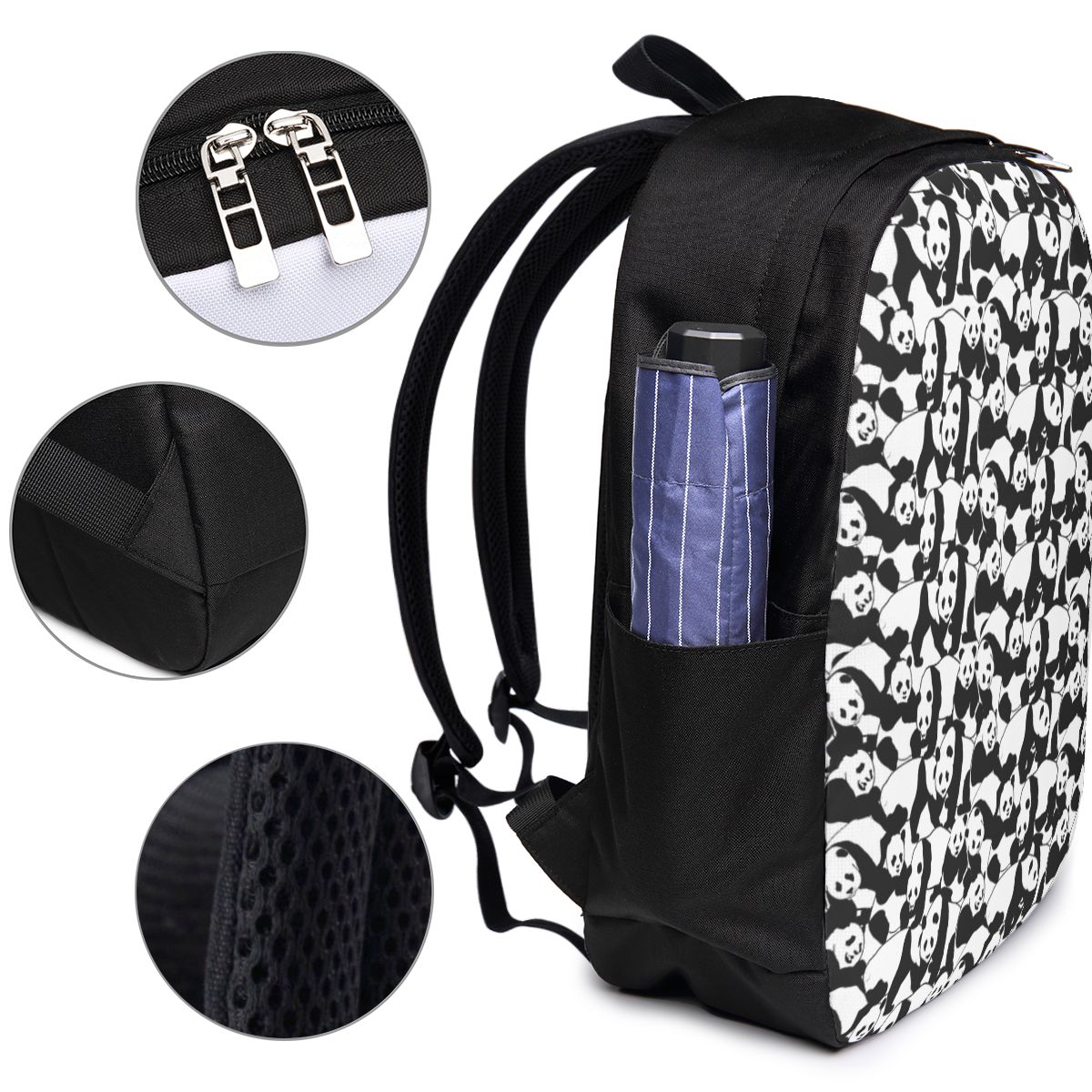 パンダ柄バックパック旅行ノートブックバッグコンピュータ大学生 - Womens Backpack のレビューと価格