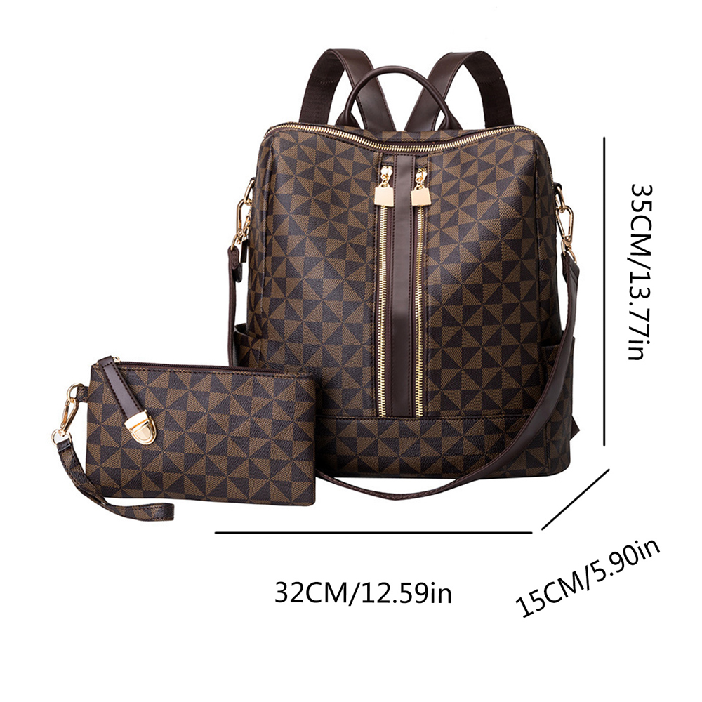 バックパックとハンドバッグの2点セット、女性用、防水ダブルシ - Mini Backpack Women のレビューと価格