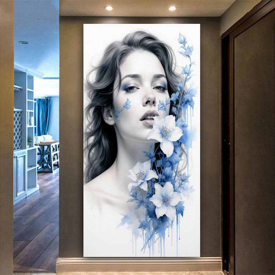 女性と花の絵画 大型 DIY ダイヤモンドアート 大人向け絵 - Women'S Bags New Collection のレビューと価格