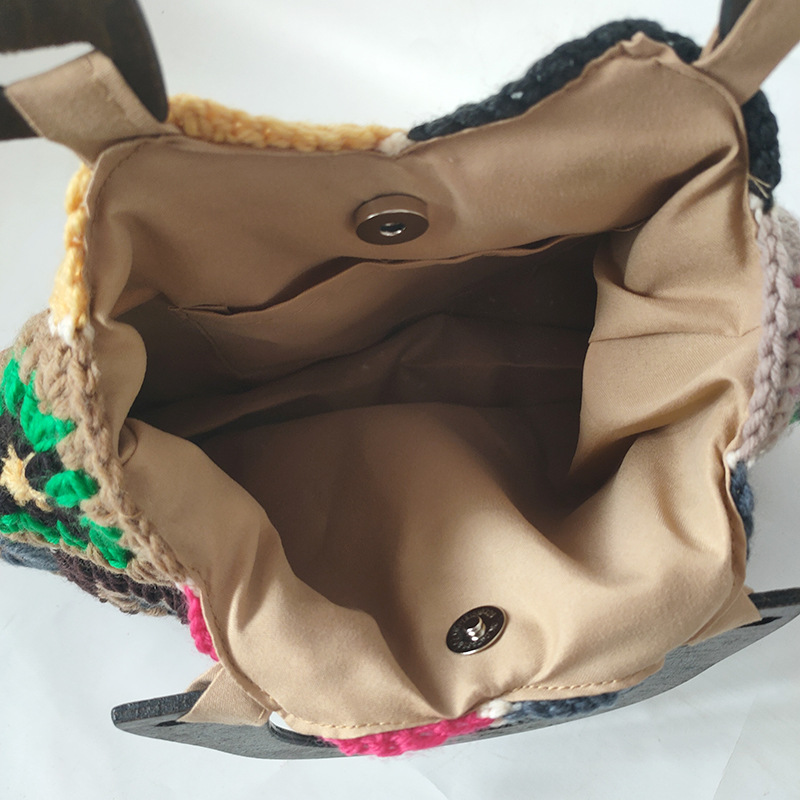 ボヘミアン風グラニースクエアクロシェ女性用ハンドバッグ ヴィ - Women'S Vegan Bags のレビューと価格