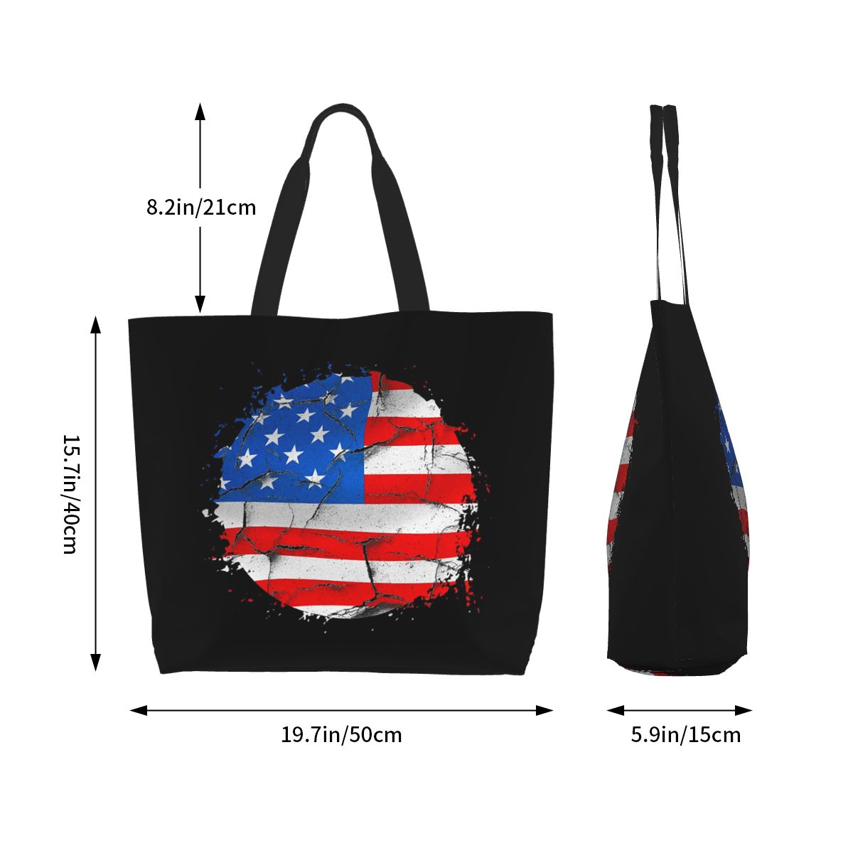 米国アメリカアメリカ国旗ショッピングトートバッグキャンバス大 - Women Bags Usa のレビューと価格